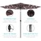 Best Choice Products 10ft Solar LED Lighted Patio Umbrella w/ Tilt Adjustment, UV-Resistant Fabric